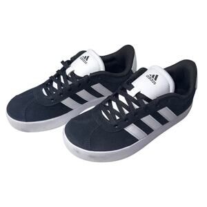 ADIDAS Black Unisex Sportswear 859 VL Court 3.0 Shoes Kids SZ/3